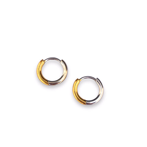 Gold And Silver Mini Hoops