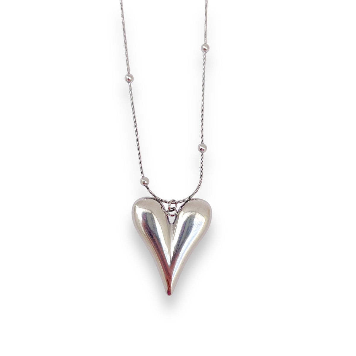 Collar corazón pop Silver