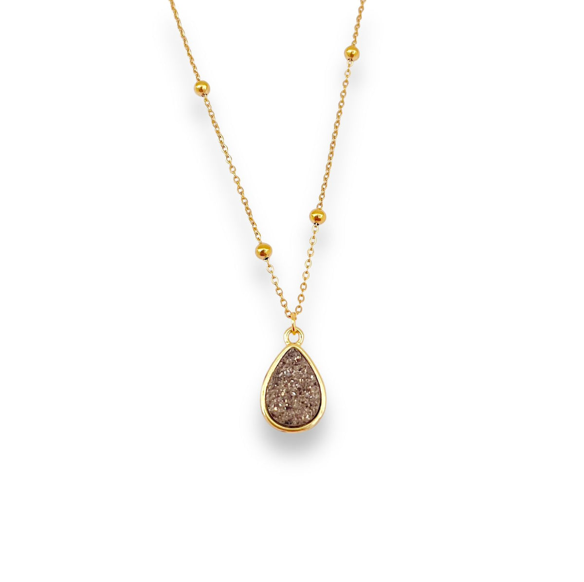 Collar gota druzy